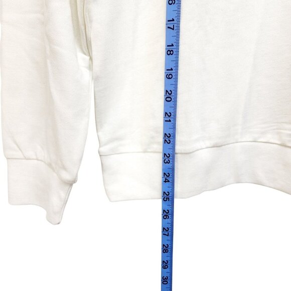 Lacey Chabert Collection White Big As The Sky Embroidered Sweatshirt Size M - Picture 8 of 11